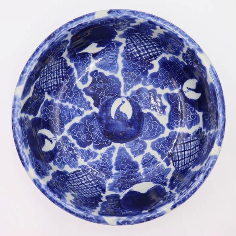 江戸末期から明治はじめの骨董、六角鉢 江戸末期から明治はじめの骨董、六角鉢