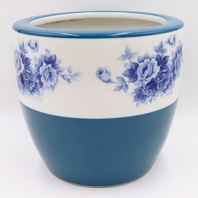 アンティーク ノリタケ 火鉢 手焙り ブルーローズ 昭和レトロ