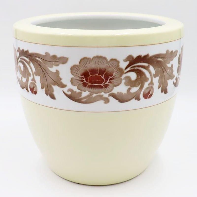 オールドノリタケ　アンティーク　火鉢　鉢カバー ノリタケ 火鉢 レトロ アンティーク 花唐草