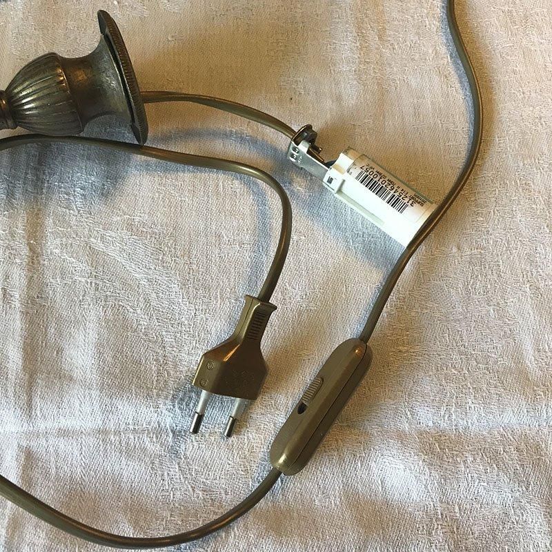 アンティーク燭台 電球ランプスタンド 魅惑的なアールデコ調