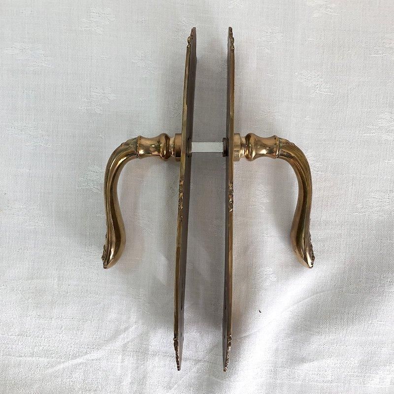 アンティーク ドア装飾金具 真鍮製 - ANTIQUE LEAVES