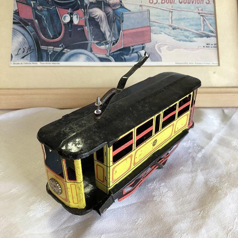 ブリキ おもちゃ トラム ケーブルカー 路面電車 - ANTIQUE LEAVES ブリキ おもちゃ トラム ケーブルカー 路面電車 - ANTIQUE LEAVES