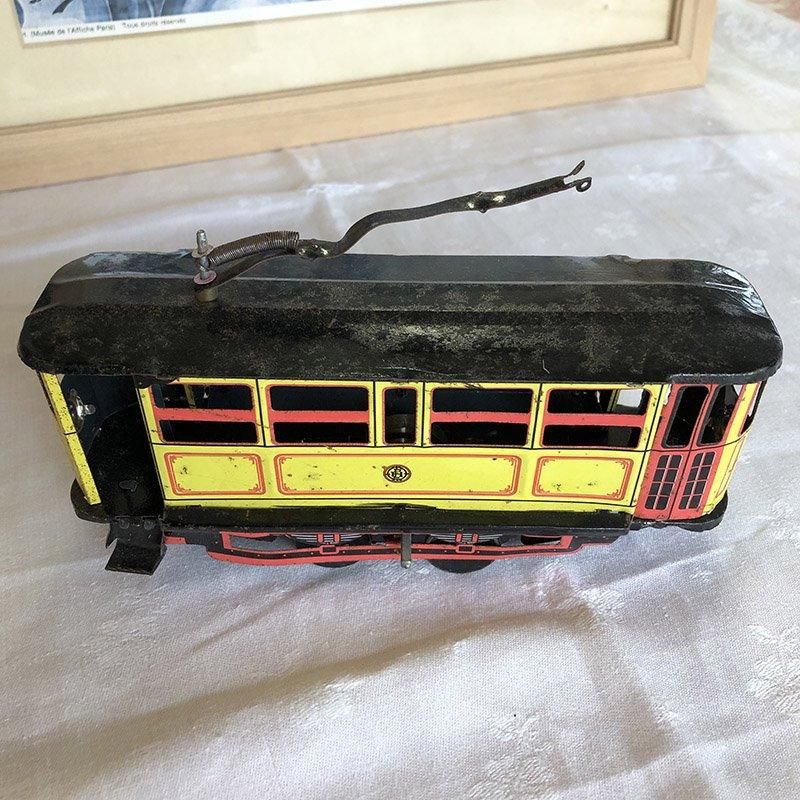 ブリキ おもちゃ トラム ケーブルカー 路面電車 - ANTIQUE LEAVES ブリキ おもちゃ トラム ケーブルカー 路面電車 - ANTIQUE LEAVES