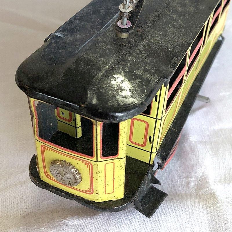 ブリキ おもちゃ トラム ケーブルカー 路面電車 - ANTIQUE LEAVES ブリキ おもちゃ トラム ケーブルカー 路面電車 - ANTIQUE LEAVES