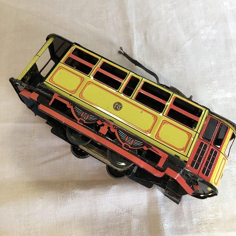 ブリキ おもちゃ トラム ケーブルカー 路面電車 - ANTIQUE LEAVES ブリキ おもちゃ トラム ケーブルカー 路面電車 - ANTIQUE LEAVES