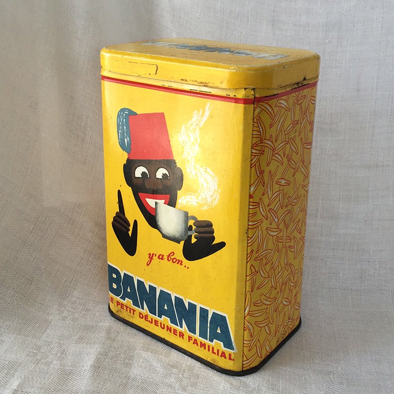 TIN缶 BANANIA缶 フランスブロカント