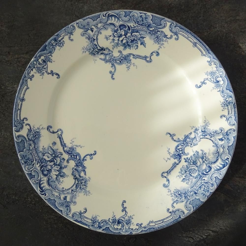 ベルギーアンティーク BFK dordrecht 深皿 4枚セット プレート BFK modèle《DAUPHIN》平皿 - ANTIQUE LEAVES