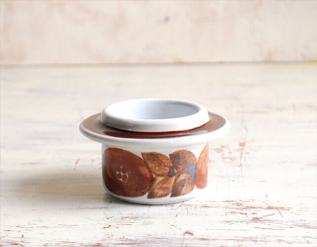 ARABIA アラビア ROSMARIN エッグスタンド エッグカップ ロスマリン 北欧食器 フィンランド 陶器 北欧 ヴィンテージ アンティーク_221119の画像