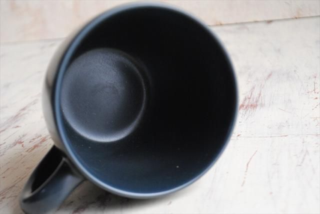 ホガナス ストーンウェア マグカップ ネイビー 北欧ヴィンテージ