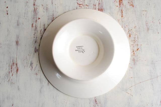 フランス LUNEVILLE « MAJUNGA »コンポート皿 フランス LUNEVILLE « MAJUNGA »コンポート皿