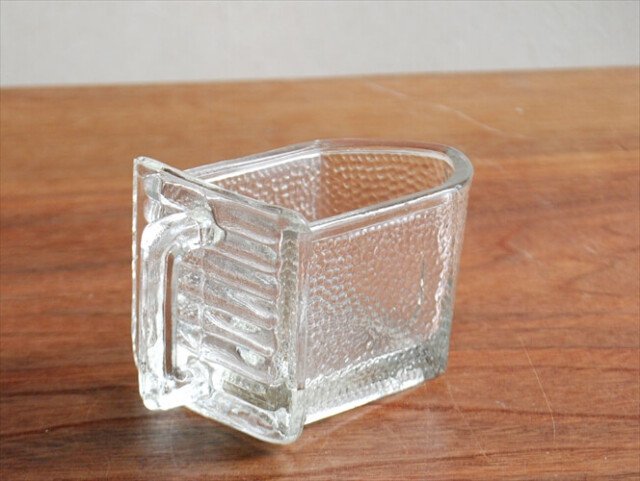 ドイツ GERRIX ガラスのスパイスコンテナー Small グラススコップ 容器 キャニスター アンティークの画像