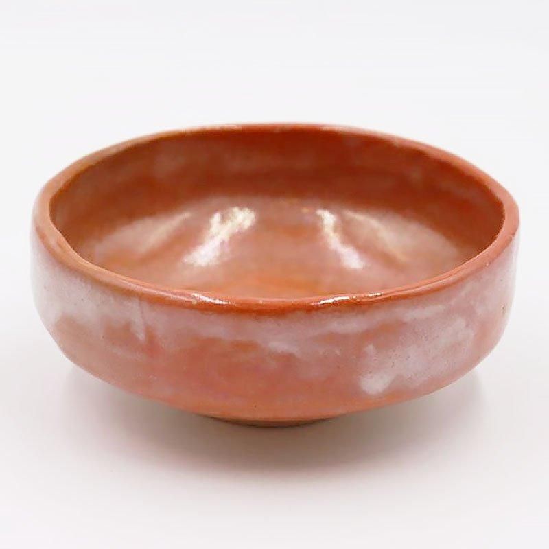 馬盥型 赤楽茶碗 抹茶碗 茶道 お稽古 手づくり ヴィンテージ