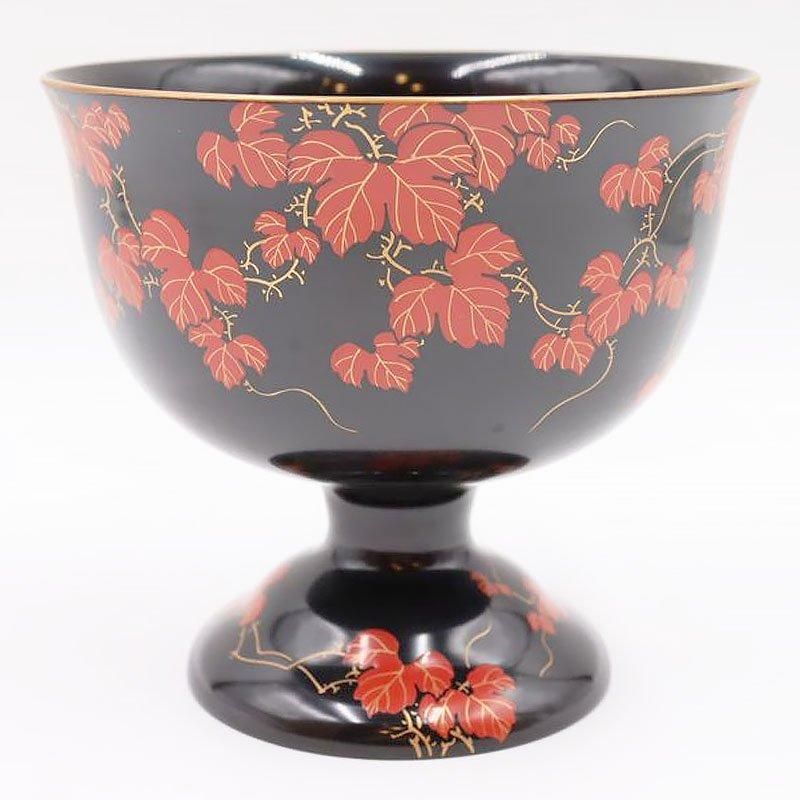 盃洗　本漆　金蒔絵　木の器　菊　ボウル　レトロ　置物　木製漆塗り　鉢　茶道具 杯洗/盃洗・木製・漆塗内黒金魚蒔絵 – かく丸漆器問屋EC