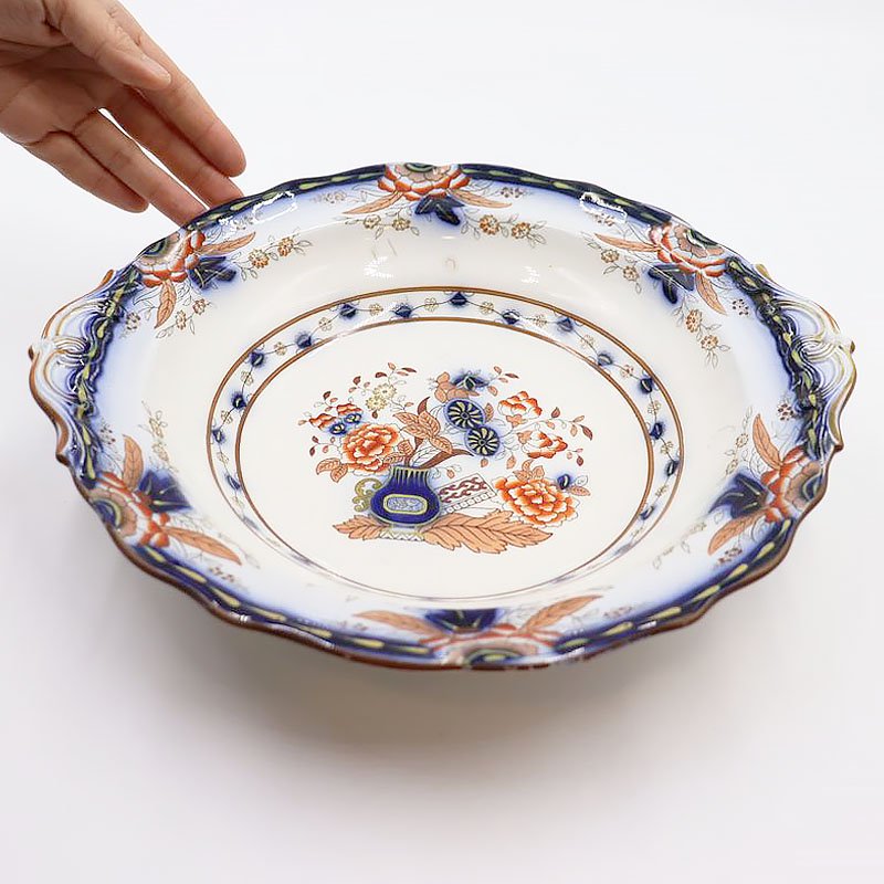 ヨーロッパ製 プレート ディッシュ 洋皿 オランダ 阿蘭陀 アンティーク（ペルシャ調紋様）の画像