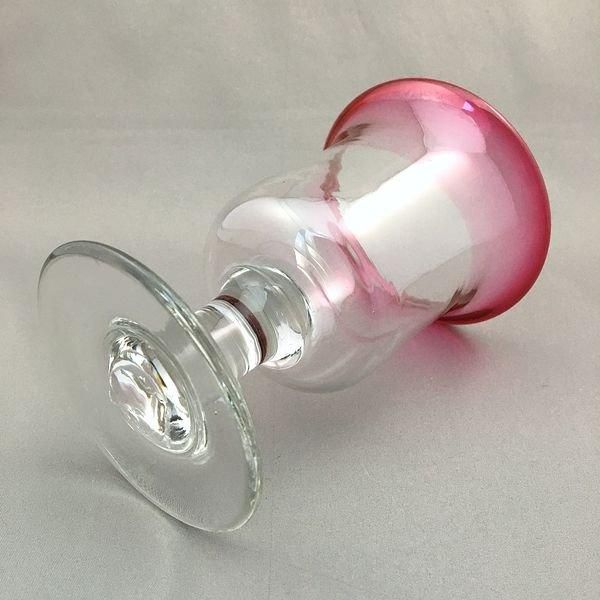 可愛さ抜群！大正時代の希少な小さな蓋物ガラス器◇大正ガラス◇和硝子◇和ガラス 希少な大正ガラス製品 歪みの美しさ