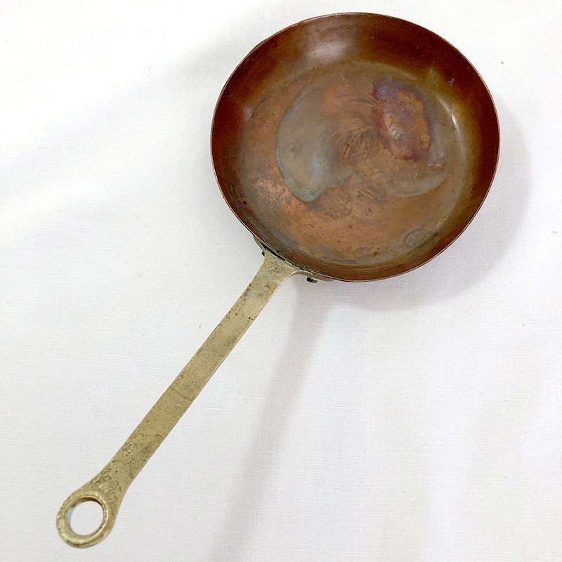 フランス本格派　銅のフライパン　直径105の画像