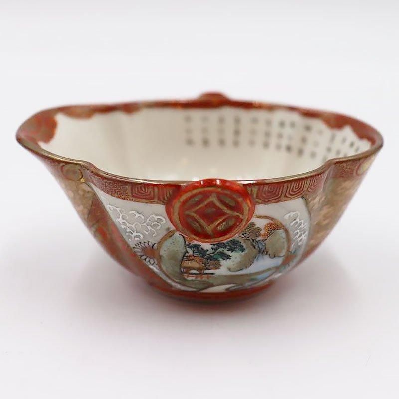 金継ぎ】手描き 細字 細密 加賀九谷焼 赤絵 茶器セット 煎茶 金継ぎ】手描き 細字 細密 加賀九谷焼 赤絵 茶器セット 煎茶