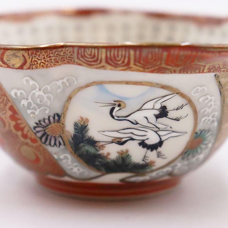 金継ぎ】手描き 細字 細密 加賀九谷焼 赤絵 茶器セット 煎茶 金継ぎ】手描き 細字 細密 加賀九谷焼 赤絵 茶器セット 煎茶
