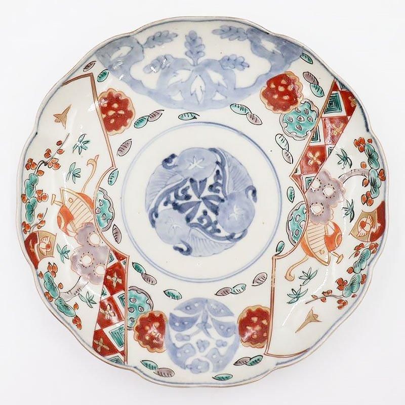 恋伊万里 色絵 華の図 豆皿 菓子皿 蔵出し 7客 位置付け