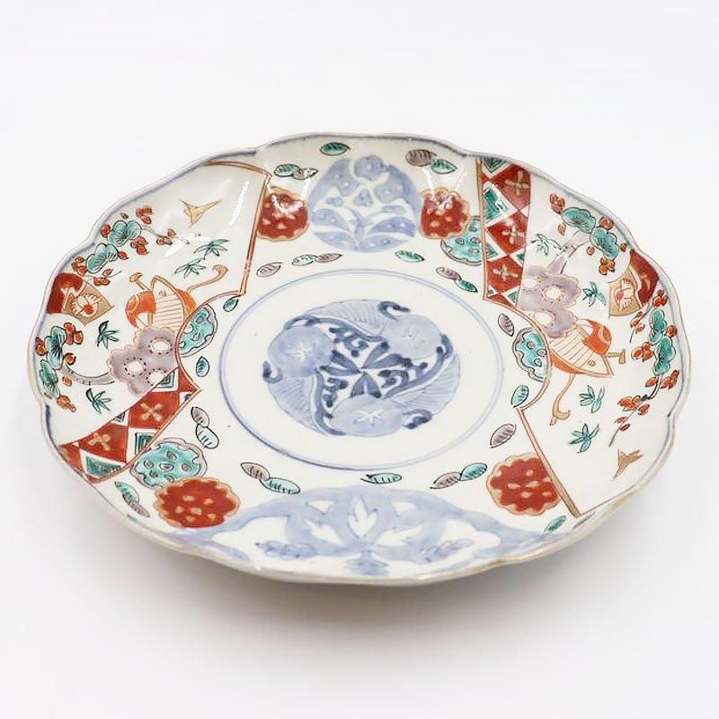 伊万里 手描き 色絵 中皿 パスタ皿 アンティーク