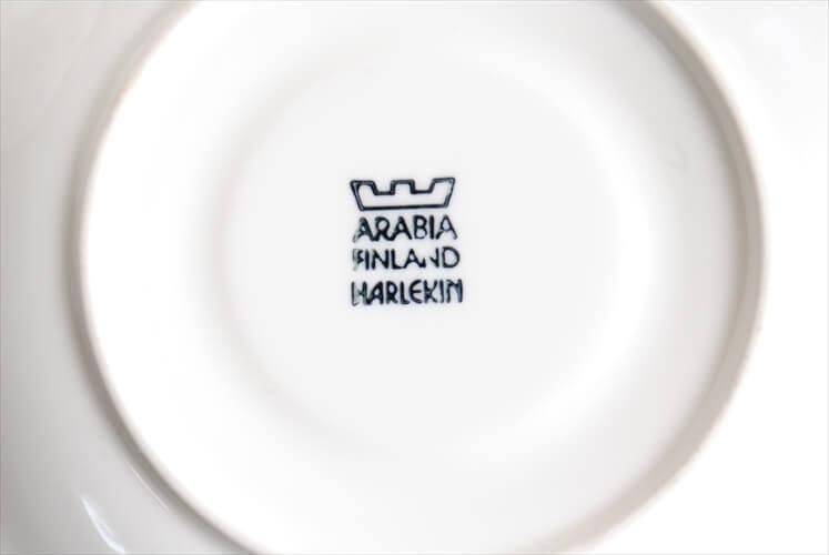 ヴィンテージ アラビア ハレキン レッドハット カップ&ソーサー