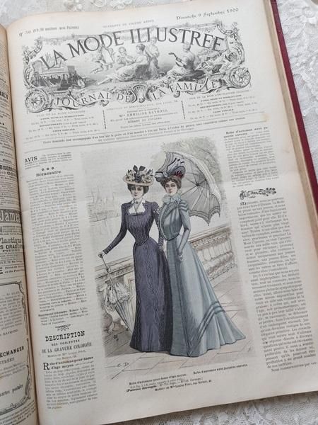 La mode Ilustreeモード本1886 ドレス　洋書　フランス　貴重 フランス製ヴィクトリアンファッションイラスト集