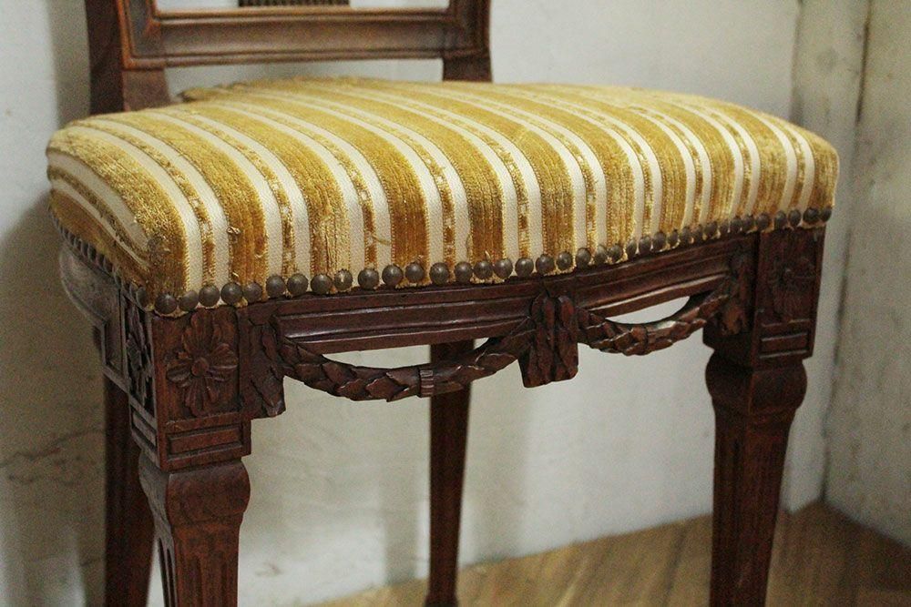 アンティークチェア/ルイ16世様式 - ANTIQUE LEAVES アンティークチェア/ルイ16世様式 - ANTIQUE LEAVES
