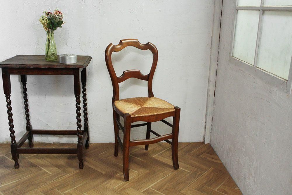 アンティーク バルーンバックチェア/ラッシュシート - ANTIQUE アンティーク バルーンバックチェア/ラッシュシート - ANTIQUE