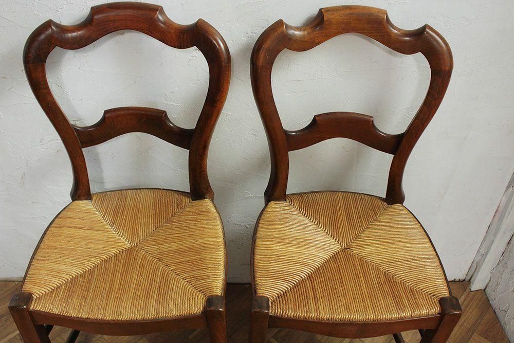 アンティーク バルーンバックチェア/ラッシュシート - ANTIQUE アンティーク バルーンバックチェア/ラッシュシート - ANTIQUE