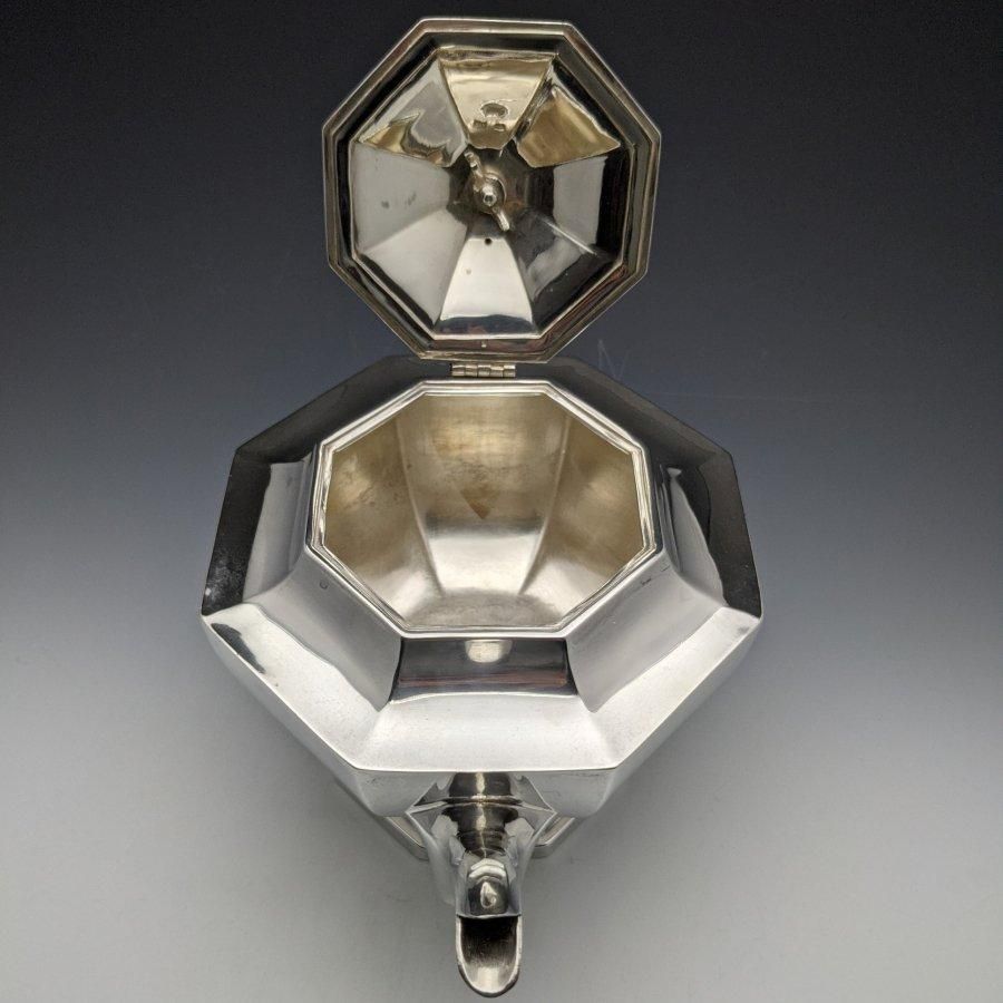 1910年 英国アンティーク 純銀製コンポート ペア 直径14cm 計