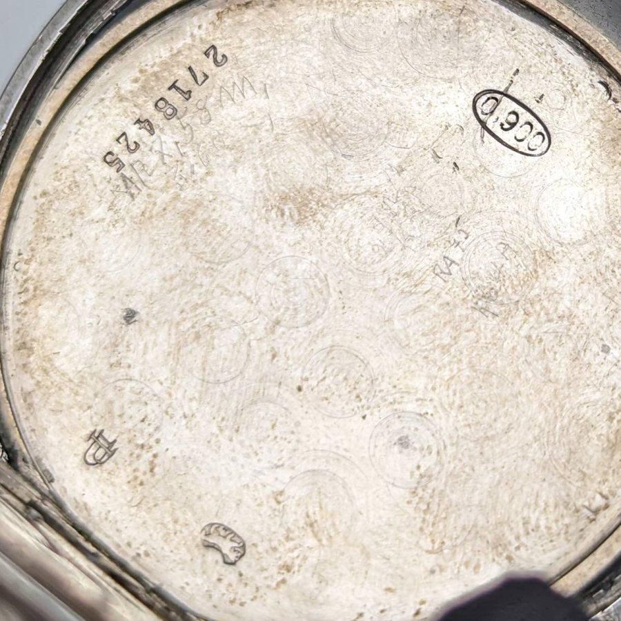 1925年頃 ヴィンテージ ロンジン 懐中時計 馬彫刻 銀側ハンター 1925年頃 ヴィンテージ ロンジン 懐中時計 馬彫刻 銀側ハンター