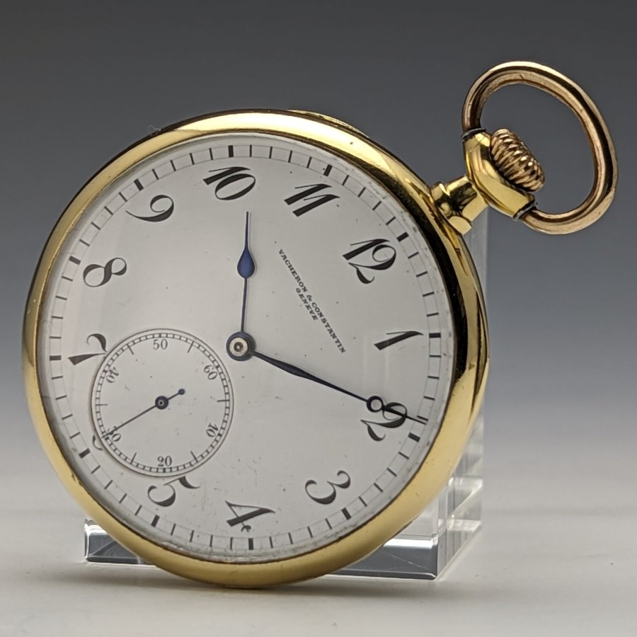 1910年頃 アンティーク ヴァシュロン・コンスタンタン 懐中時計 K18金無垢オープンフェースの画像