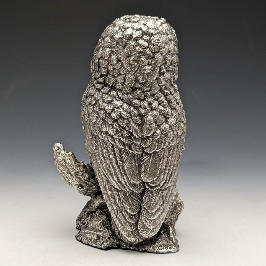純銀張り彫刻 フクロウ オブジェ 385g 英国 カントリー 純銀張り彫刻 フクロウ オブジェ 385g 英国 カントリー