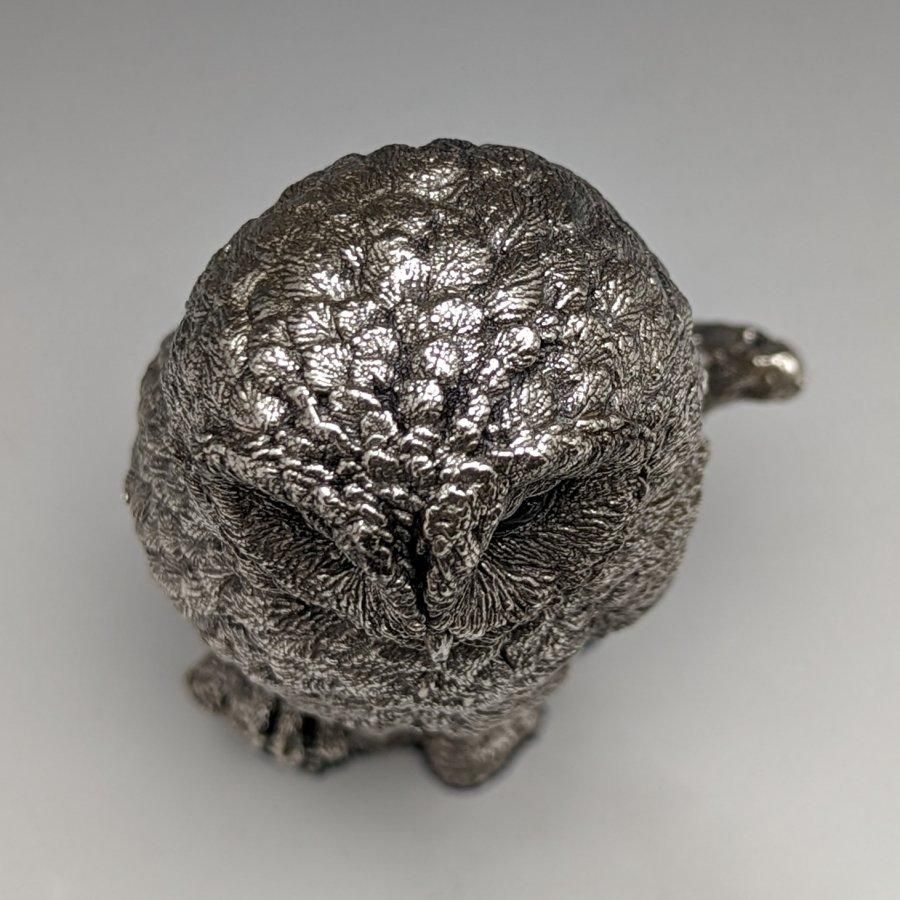 純銀張り彫刻 フクロウ オブジェ 385g 英国 カントリー 純銀張り彫刻 フクロウ オブジェ 385g 英国 カントリー