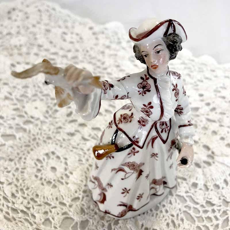 欧米70年代ヴィンテージ希少なGOTO美しく凛々しい瞳で精巧に作られた鳥の陶器 欧米70年代ヴィンテージ希少なGOTO美しく凛々しい瞳で精巧に作