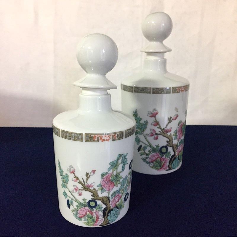 リモージュ 陶器蓋つき瓶 シノワズリ香水瓶(小のみ)Limoges リモージュ 陶器蓋つき瓶 シノワズリ香水瓶(小のみ)Limoges