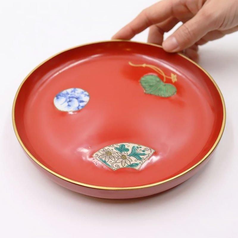 アンティーク、時代物、飾り皿 明治大正時代のアンティーク万能食器 大なます皿