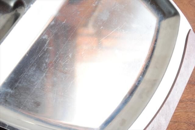 アンティーク デンマーク ステンレストレー 38x27cm