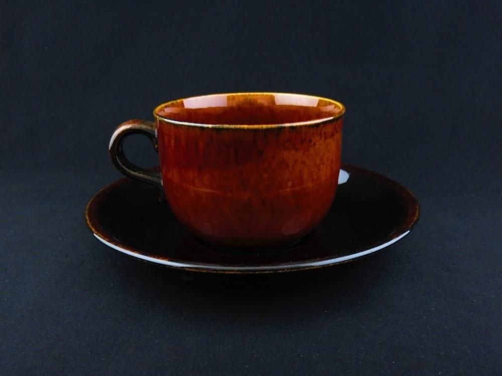 ビンテージ】UPSALA EKEBY GEFLE ZENIT カップ＆ソーサー ブルー