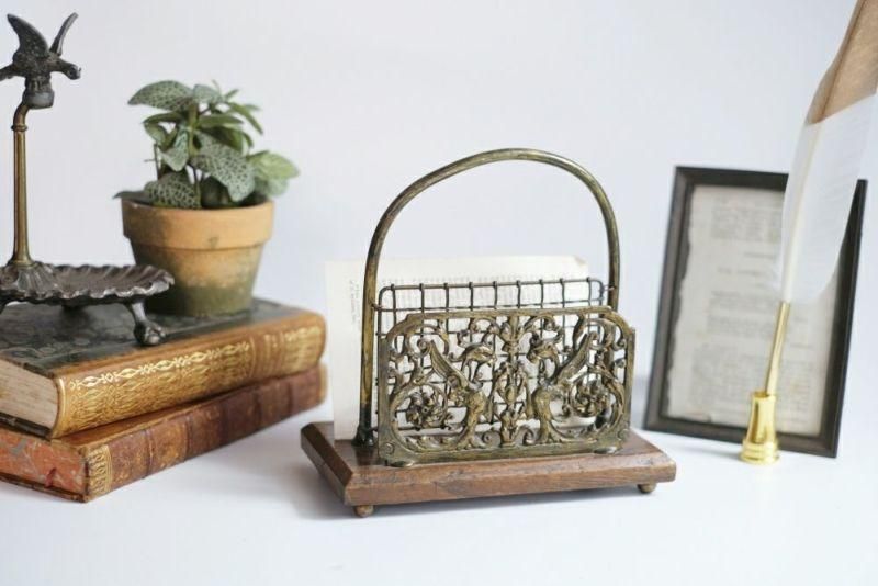 アンティーク レターラック - ANTIQUE LEAVES アンティーク レターラック - ANTIQUE LEAVES