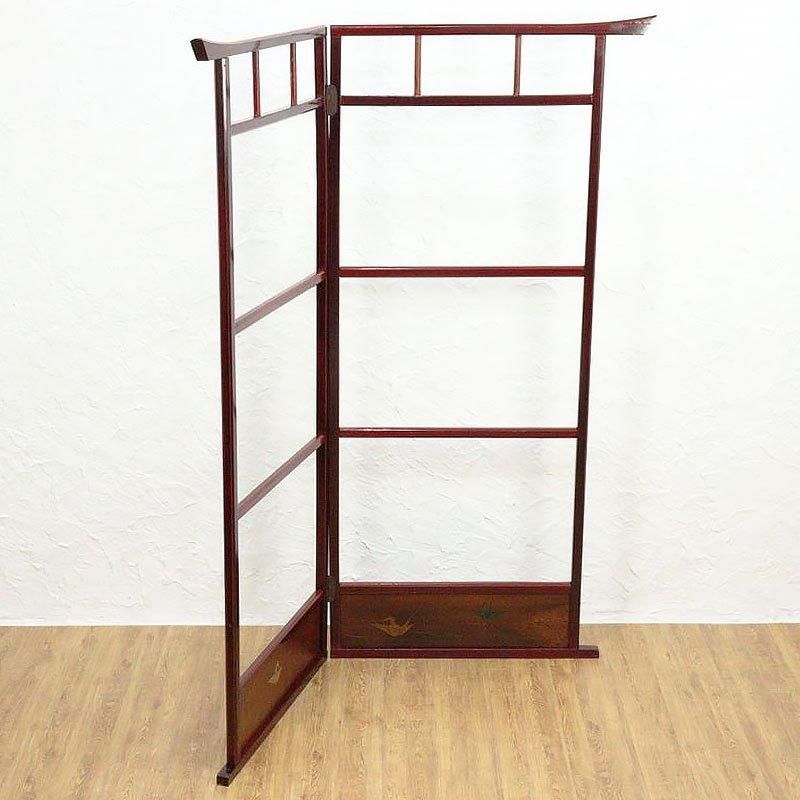 アンティーク 朱塗 衣桁 衣紋掛け 大正時代 日本製 和装用