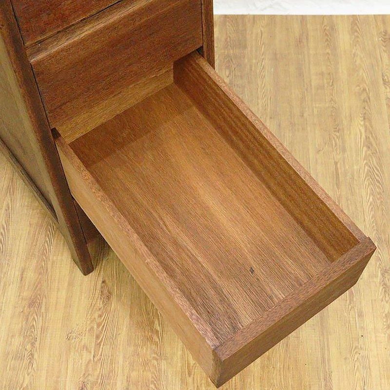 ヴィンテージ ナラ材 サイドデスク 引き出し付き