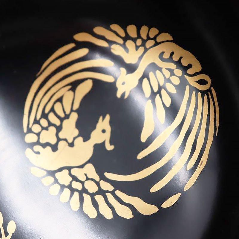 盃洗一対 黒塗金蒔絵 錫製 時代古道具 アンティーク レトロ 盃洗一対 黒塗金蒔絵 錫製 時代古道具 アンティーク レトロ 黒塗り