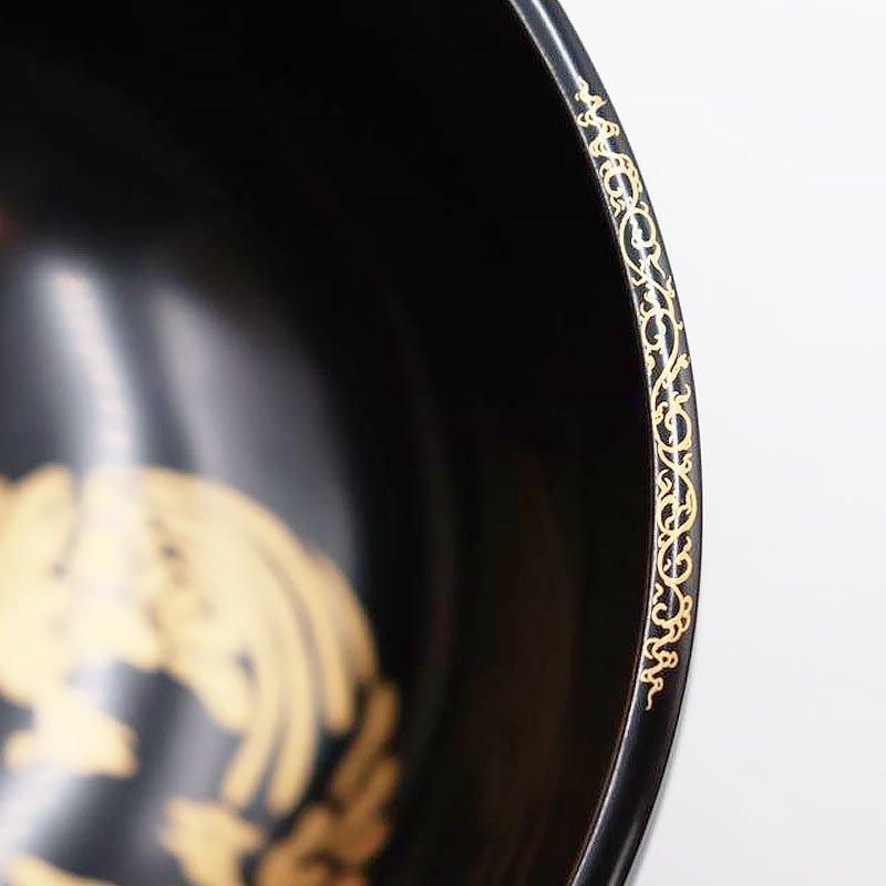 盃洗一対 黒塗金蒔絵 錫製 時代古道具 アンティーク レトロ 盃洗一対 黒塗金蒔絵 錫製 時代古道具 アンティーク レトロ
