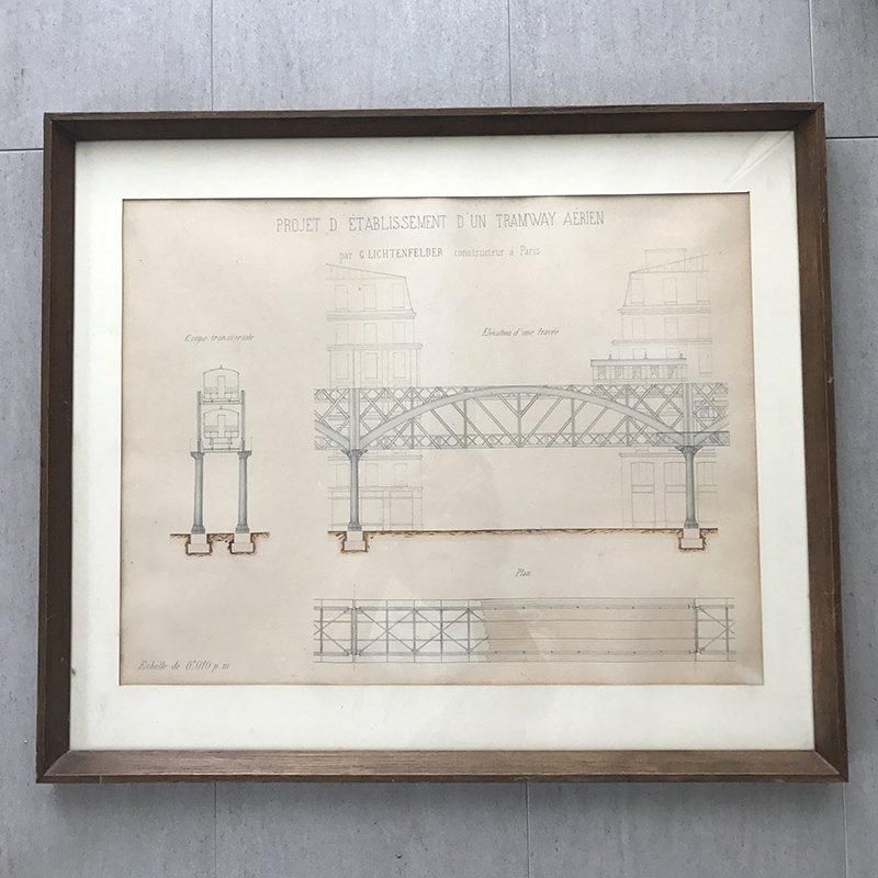 パリ地下鉄アンティーク路線図 1900年代の貴重な図面