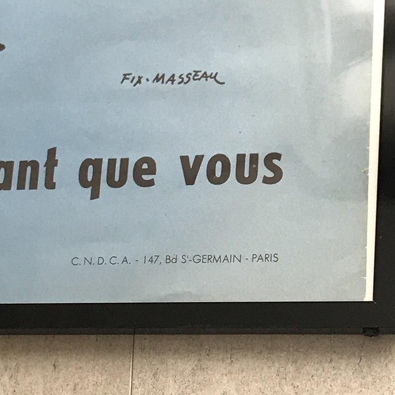 フランス◇フィックス＝マッソー ヴィンテージポスター 妊婦さん
