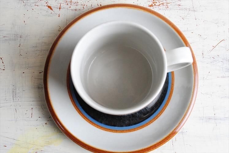 ヴィンテージ アラビア タイカ カップ&ソーサー 大きめサイズ