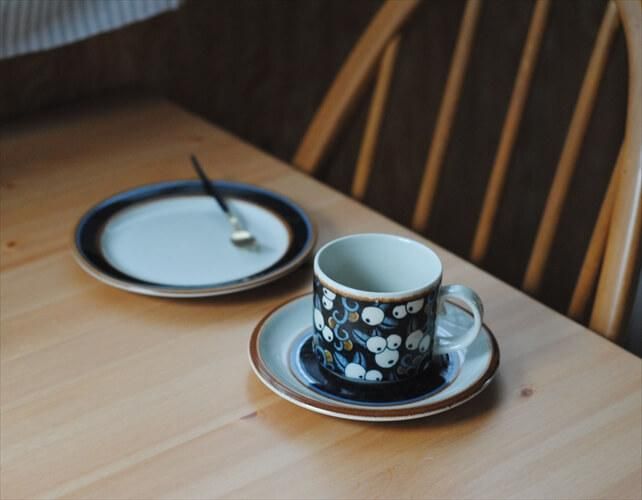 ヴィンテージ アラビア タイカ カップ&ソーサー 大きめサイズ