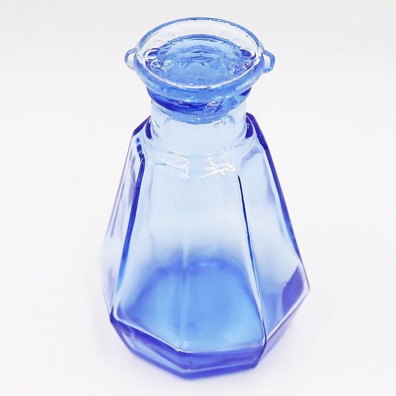 アンティーク ガラス 薄水色 古ガラス 気泡 角形ガラス鉢　型ガラス_ アンティーク ガラス 薄水色 古ガラス 気泡 角形ガラス鉢型ガラス_