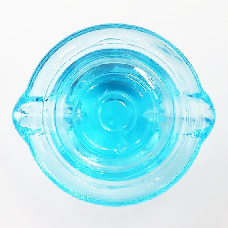 昭和レトロ　ウランガラス　青ガラス　三角　小皿　ヴィンテージ　アンティーク 昭和レトロ ウランガラス 青ガラス 三角 小皿 ヴィンテージ